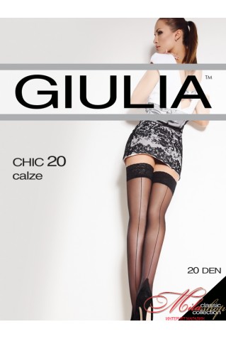 Чулки со швом Giulia Chic 20 calze